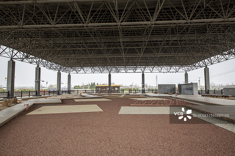 山东省泰安市大汶口国家考古遗址公园：大汶口遗址汶河北岸遗址图片素材