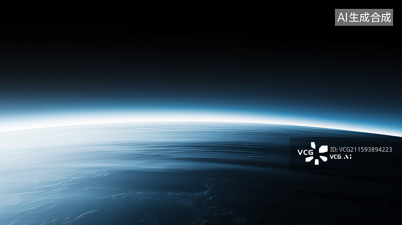 【AI数字艺术】太空中的地球图片素材