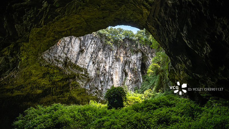 莲花古洞第二天坑图片素材