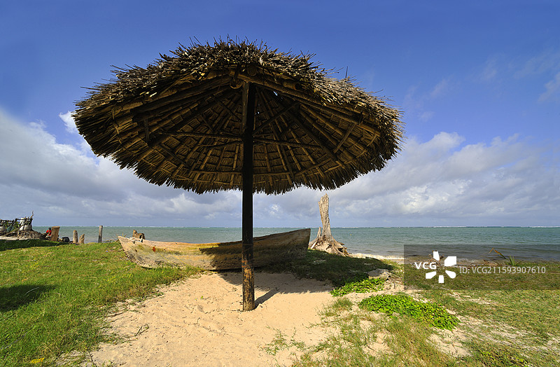 肯尼亚蒙巴萨海岸边的时光沉淀见证者图片素材