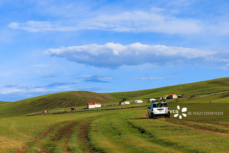 蒙古国哈拉和林草原风光图片素材