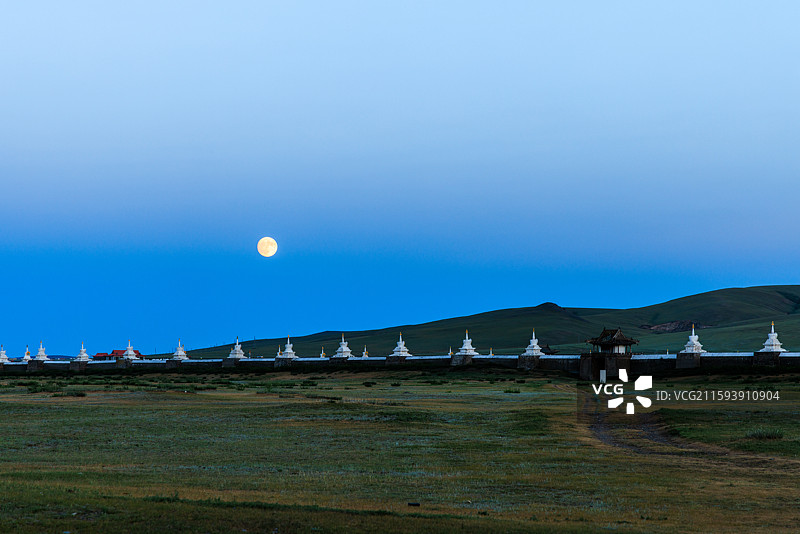 蒙古国哈拉和林草原风光图片素材