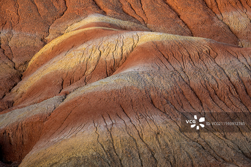 甘肃省张掖市临泽县七彩丹霞地质公园风光图片素材