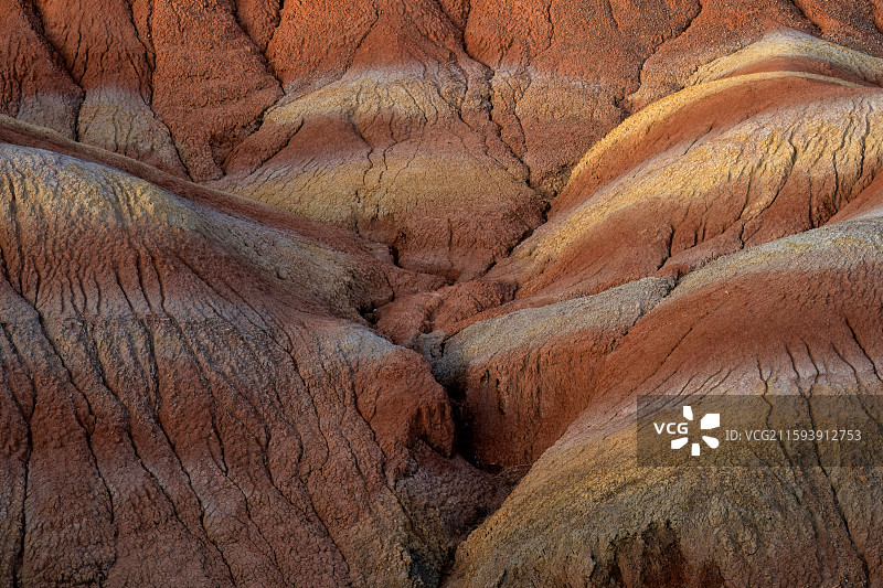 甘肃省张掖市临泽县七彩丹霞地质公园风光图片素材