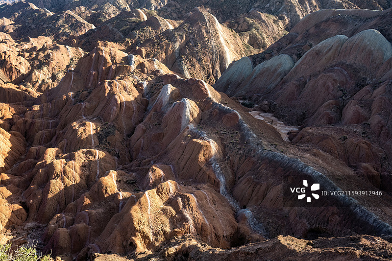 甘肃省张掖市临泽县七彩丹霞地质公园风光图片素材