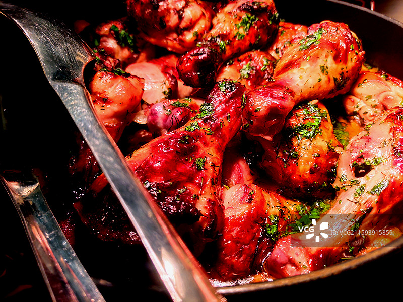 卤鸡腿、自助餐、西餐厅、美食、吃喝玩乐图片素材