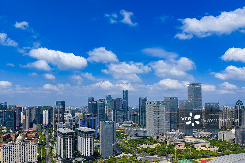 航拍广西南宁五象总部基地风光图片素材