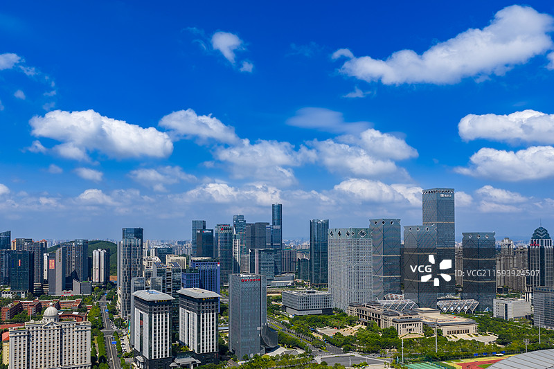 航拍广西南宁五象总部基地风光图片素材