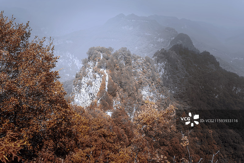 神农山的秋色图片素材