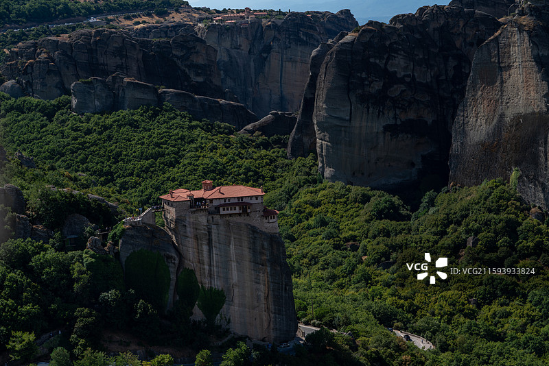 希腊卡兰巴卡梅泰奥拉天空之城图片素材