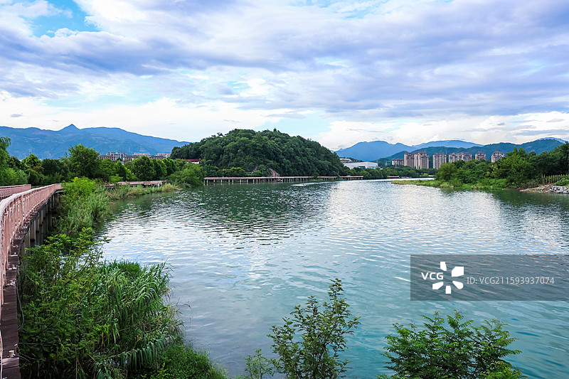 仙居永安溪风光图片素材