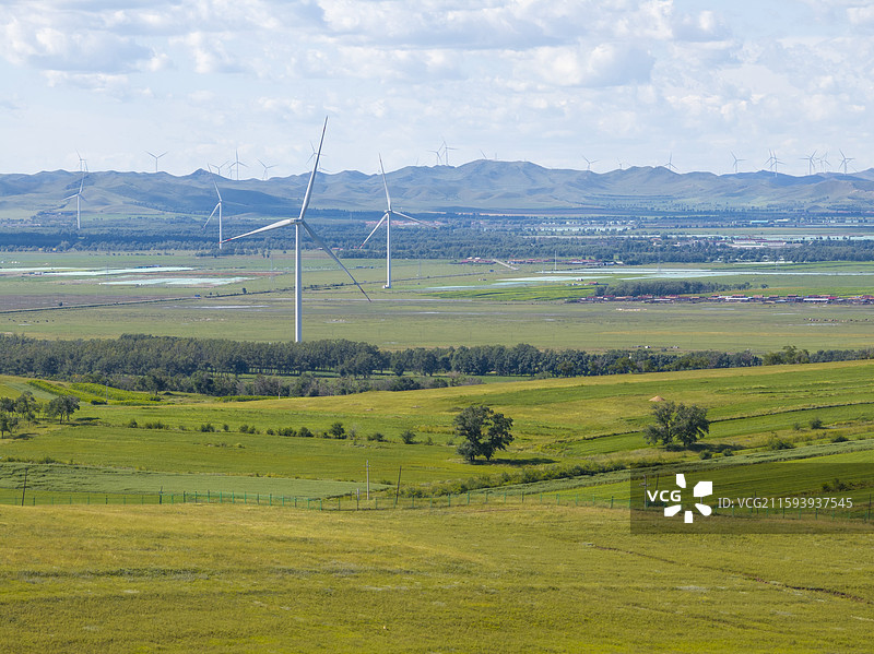 河北沽源天鹅湖夏季风光图片素材