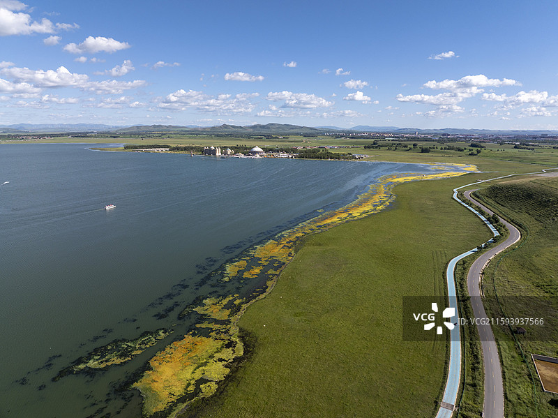 河北沽源天鹅湖夏季风光图片素材