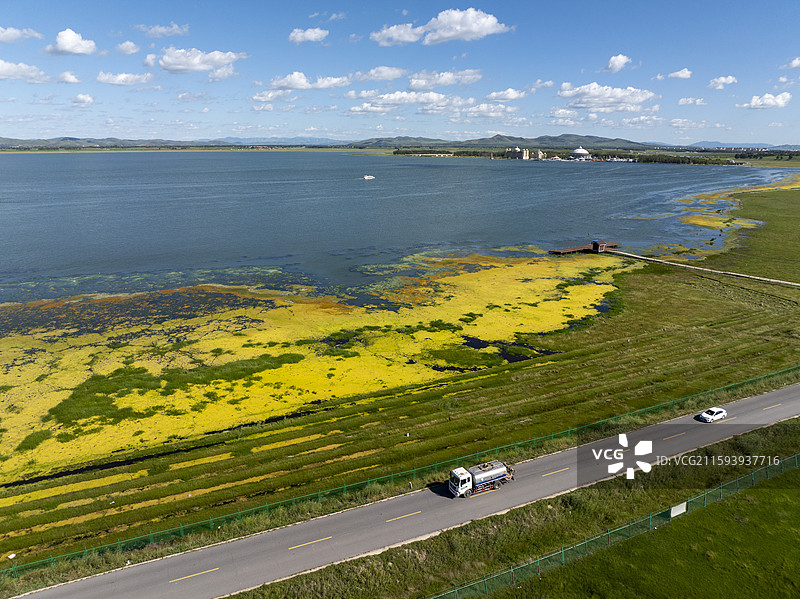 河北沽源天鹅湖夏季风光图片素材