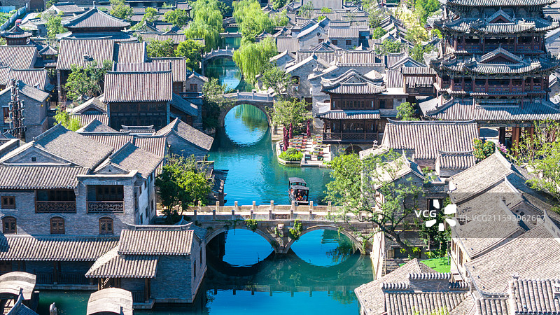 济南 章丘 明水古城 李清照故居 百脉泉图片素材