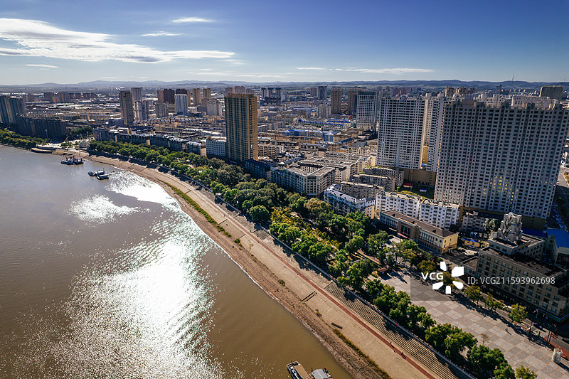 佳木斯建国十周年纪念塔图片素材