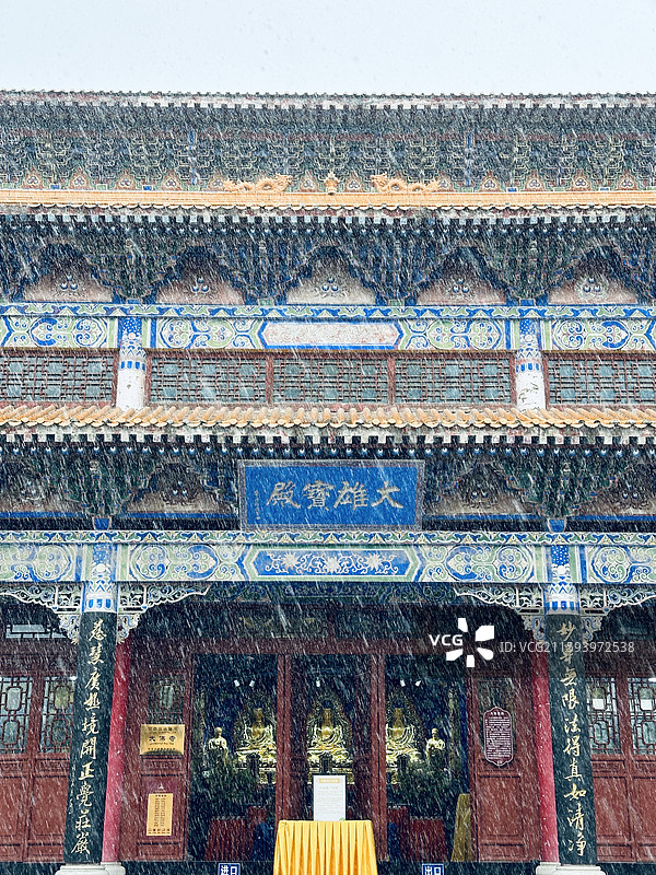 乌鲁木齐大雪中的红光山公园图片素材