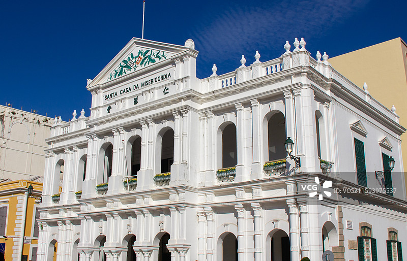 中国澳门半岛仁慈堂大楼图片素材