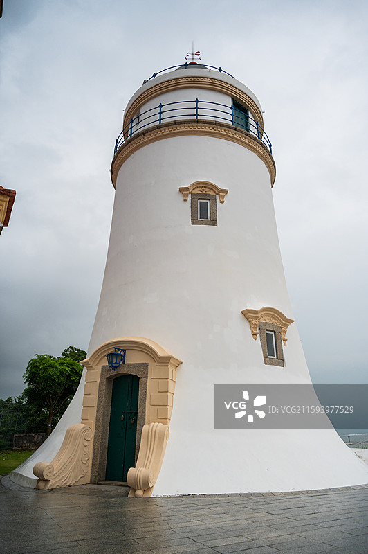 澳门新马路 大三巴 炮台山 博物馆 东望洋灯塔 澳门塔 新葡京图片素材