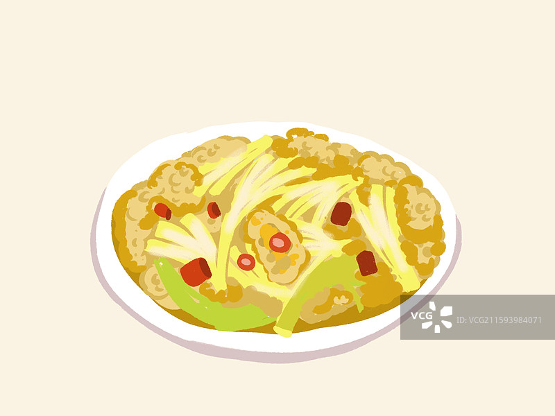 干锅花菜图片素材