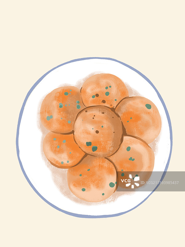 莲藕肉饼图片素材