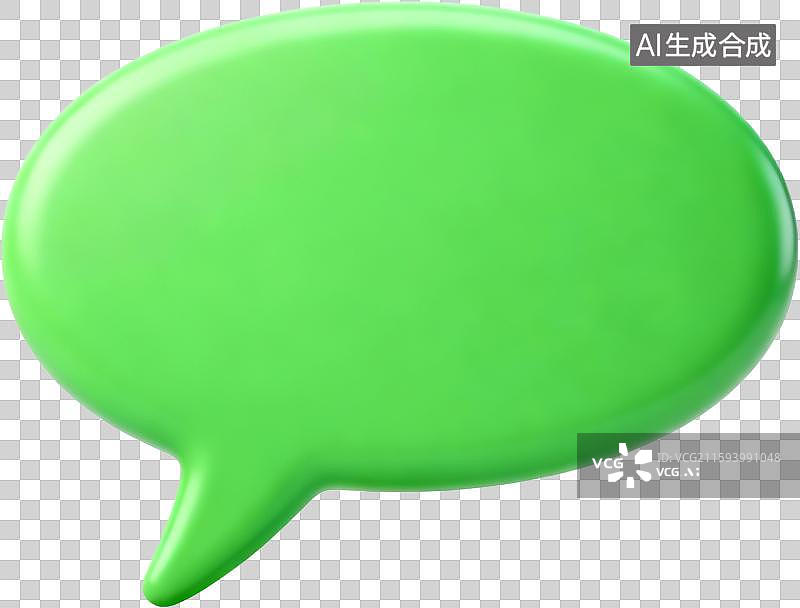 【AI数字艺术】3D卡通风格立体毛毡风消息对话框图片素材