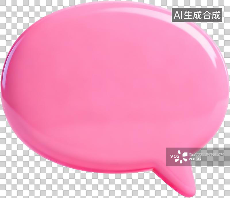 【AI数字艺术】3D卡通风格立体毛毡风消息对话框图片素材