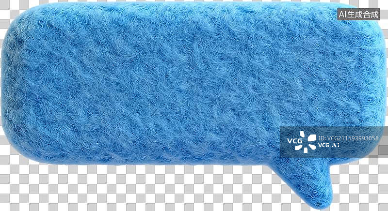 【AI数字艺术】3D卡通风格立体毛毡风消息对话框图片素材