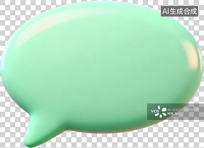 【AI数字艺术】3D卡通风格立体毛毡风消息对话框图片素材