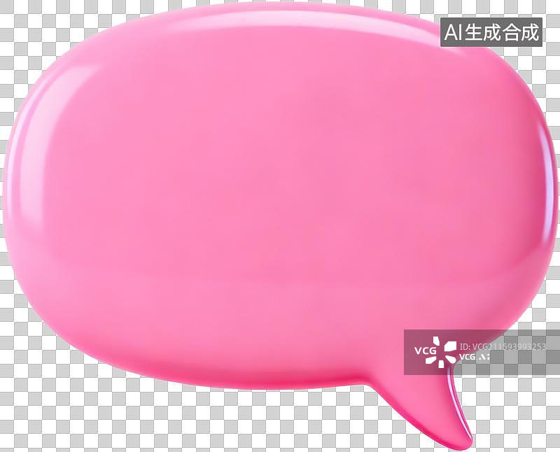 【AI数字艺术】3D卡通风格立体毛毡风消息对话框图片素材