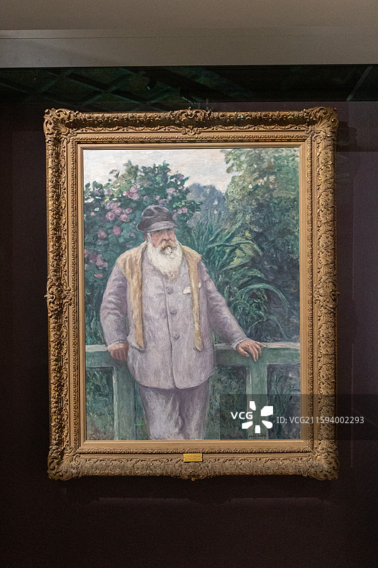 故宫乐林泉中外园林文化展克劳德莫奈肖像图片素材