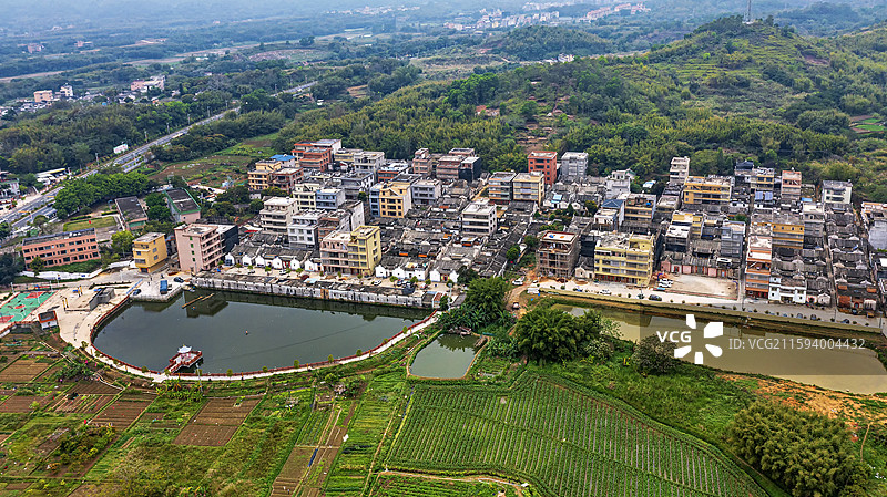 广东揭西县特色客家围屋图片素材