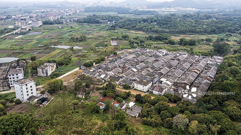 广东揭西县特色客家围屋图片素材