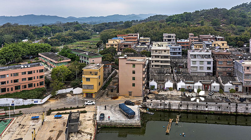 广东揭西县特色客家围屋图片素材