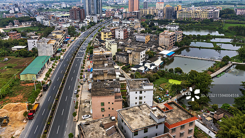 广东揭西县特色客家围屋图片素材