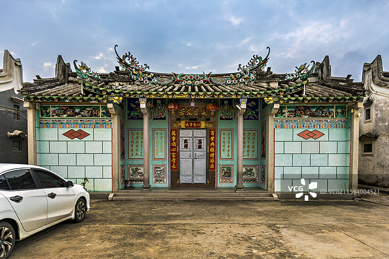 广东揭西县特色客家围屋图片素材