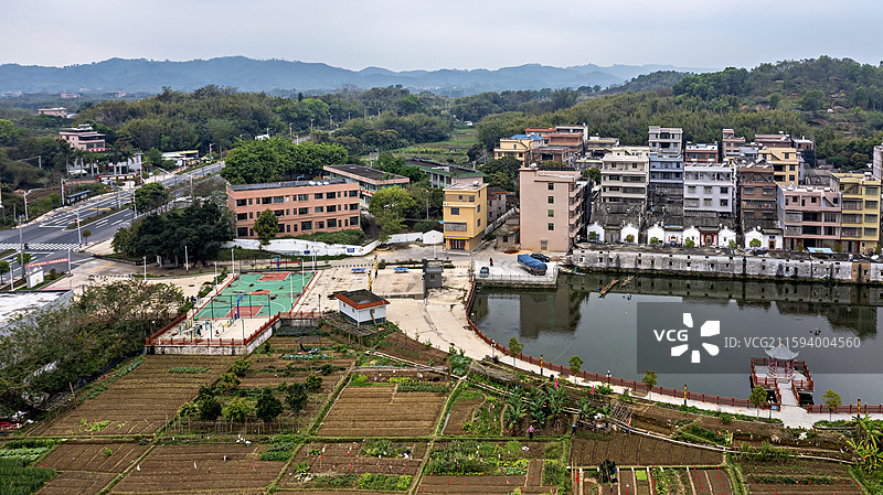 广东揭西县特色客家围屋图片素材