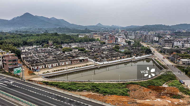 广东揭西县特色客家围屋图片素材