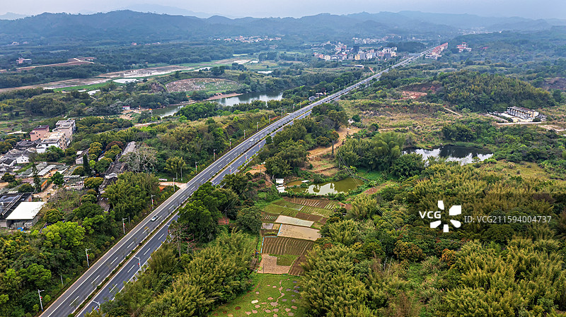 广东揭西县特色客家围屋图片素材