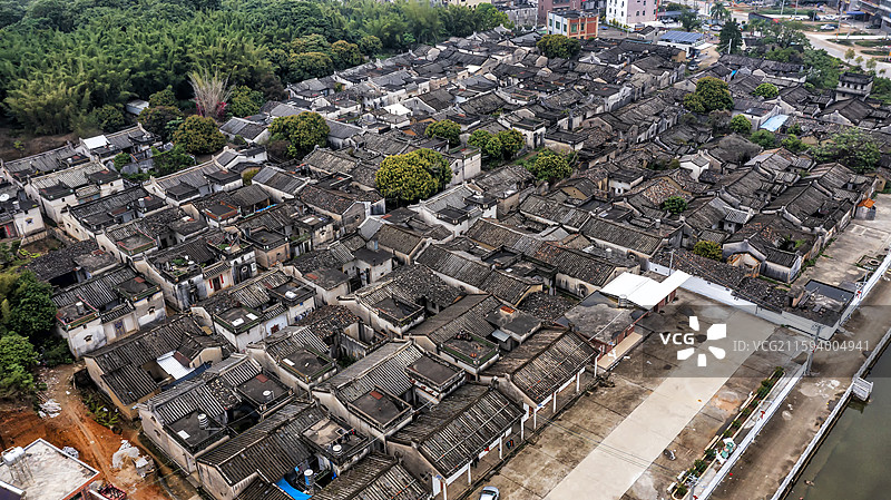 广东揭西县特色客家围屋图片素材