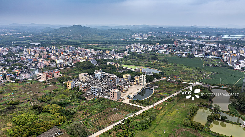 广东揭西县特色客家围屋图片素材