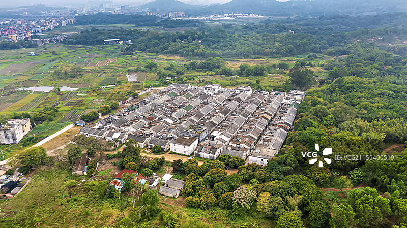 广东揭西县特色客家围屋图片素材