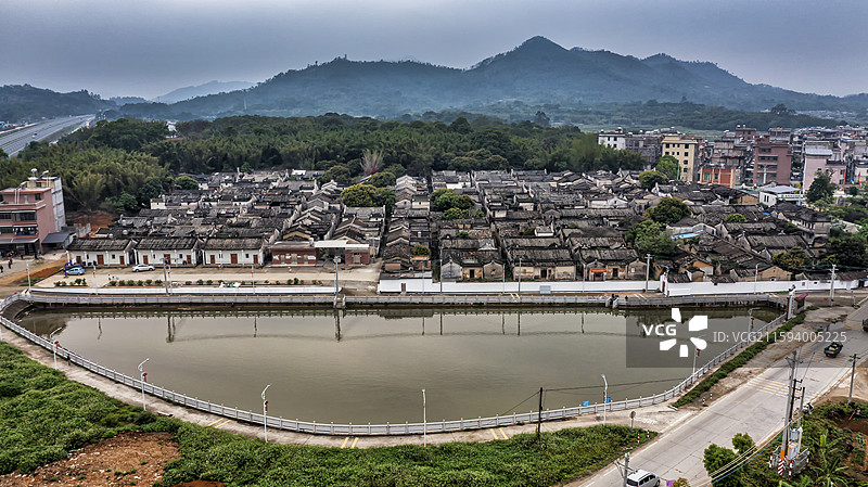 广东揭西县特色客家围屋图片素材