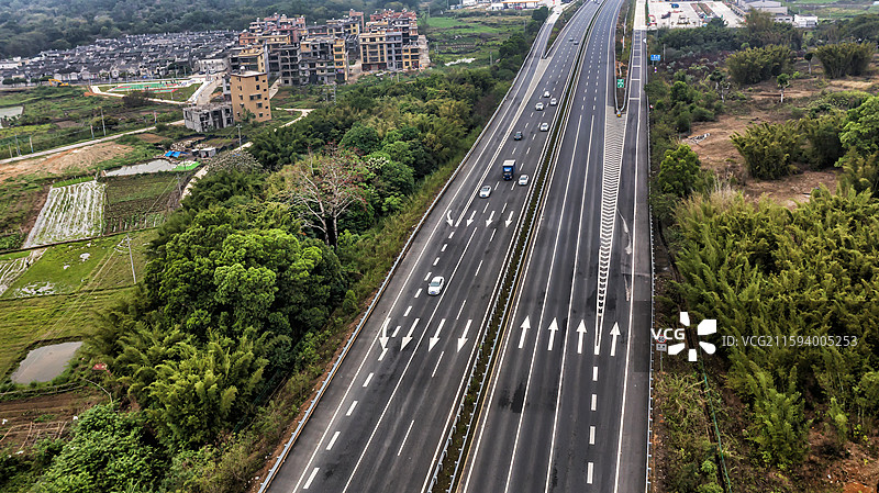 广东揭西县特色客家围屋图片素材