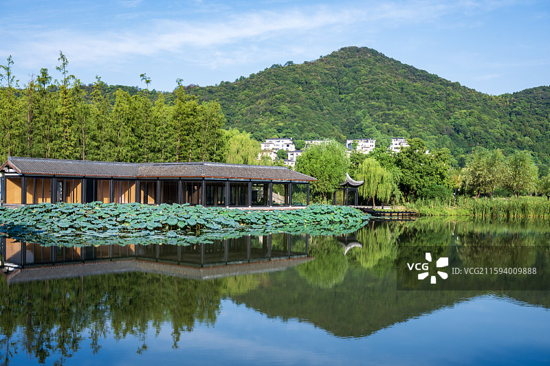 湘湖水街 越界图片素材