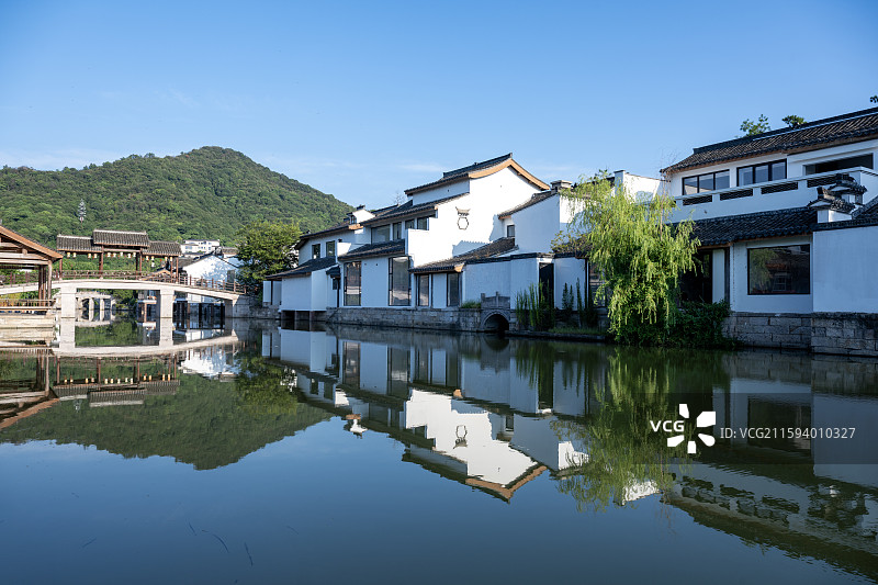 湘湖水街 越界图片素材