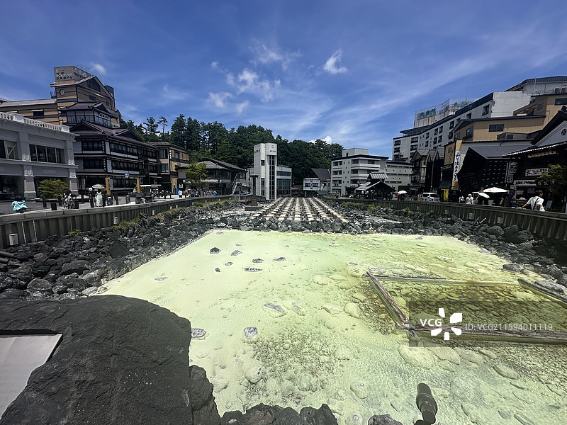 日本群马县草津温泉图片素材