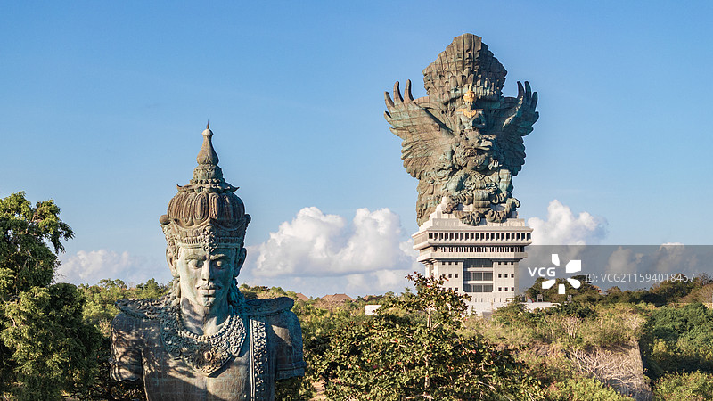 巴厘岛神鹰广场航拍图片素材