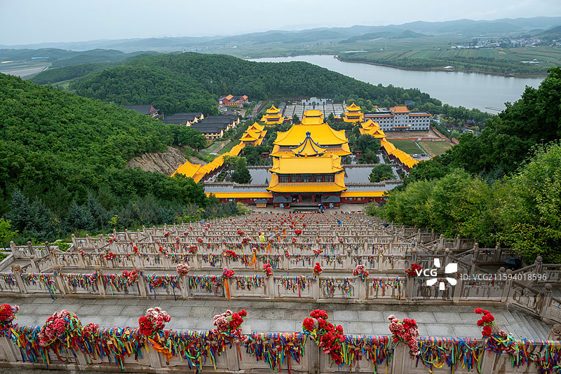 吉林敦化市六鼎山正觉寺（佛教名山）图片素材