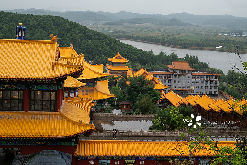 吉林敦化市六鼎山正觉寺（佛教名山）图片素材
